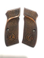 CZ75 Uyumlu Özel Seri Lazer Kesim Ahşap Kabze Mod18