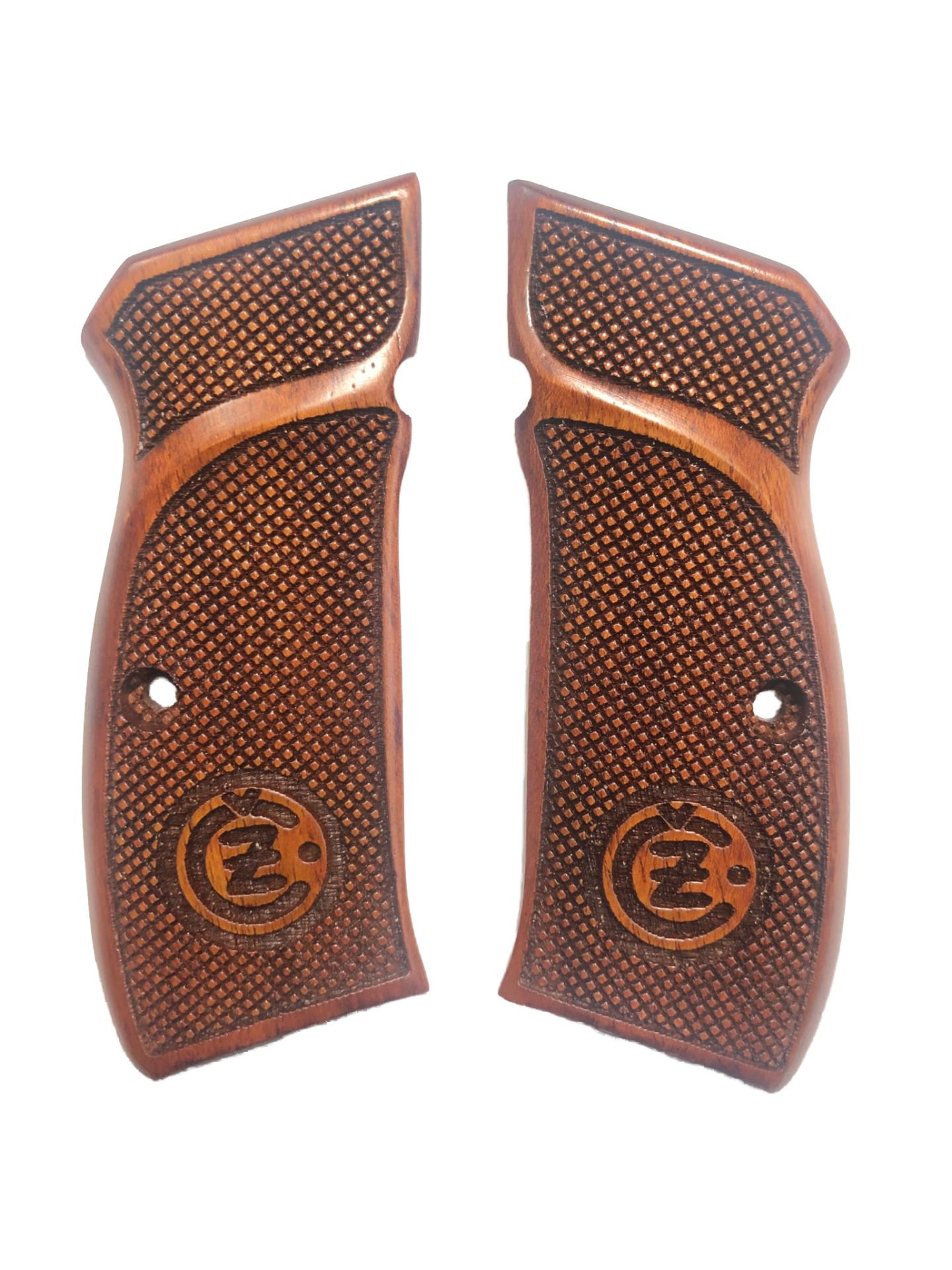 CZ75 Uyumlu Özel Seri Lazer Kesim Ahşap Kabze Mod14