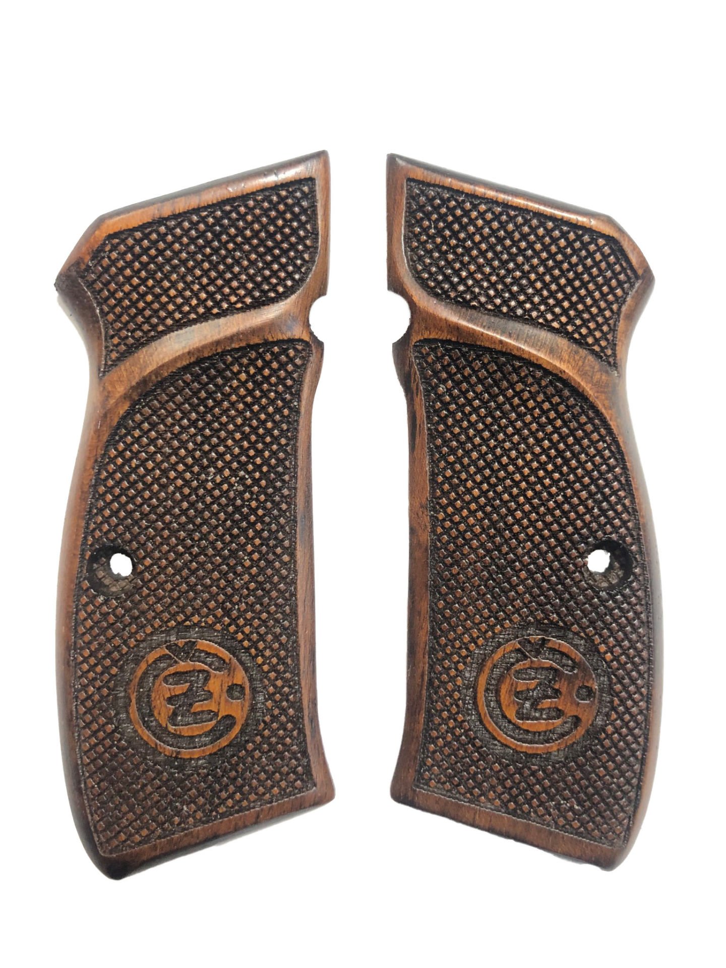 CZ75 Uyumlu Özel Seri Lazer Kesim Ahşap Kabze Mod13