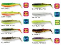 Savage Gear Cannibal Shad 8cm 5gr Chartreuse Pumpkin