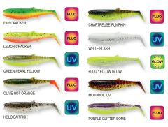 Savage Gear Cannibal Shad 8cm 5gr Fluo Yellow Glow