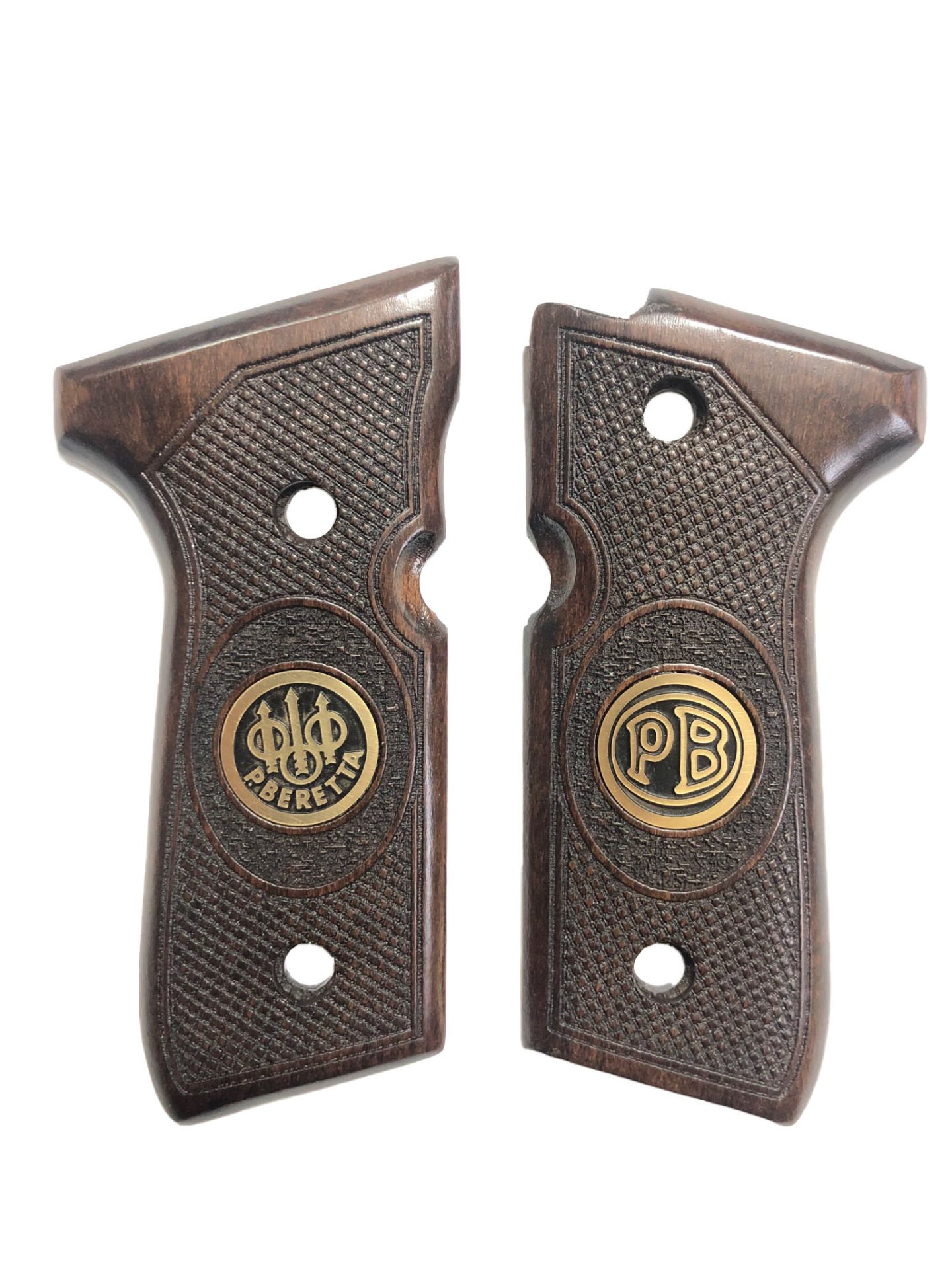 Beretta F92 Yavuz 16 Uyumlu Metal Özel Seri Lazer Kesim Ahşap Kabze Mod7