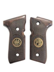 Beretta F92 Yavuz 16 Uyumlu Metal Özel Seri Lazer Kesim Ahşap Kabze Mod7