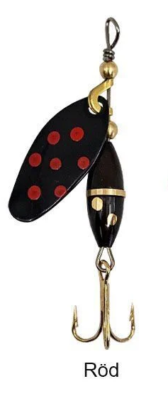 Myran Panter Spinn 7gr Kaşık Svart/Röd