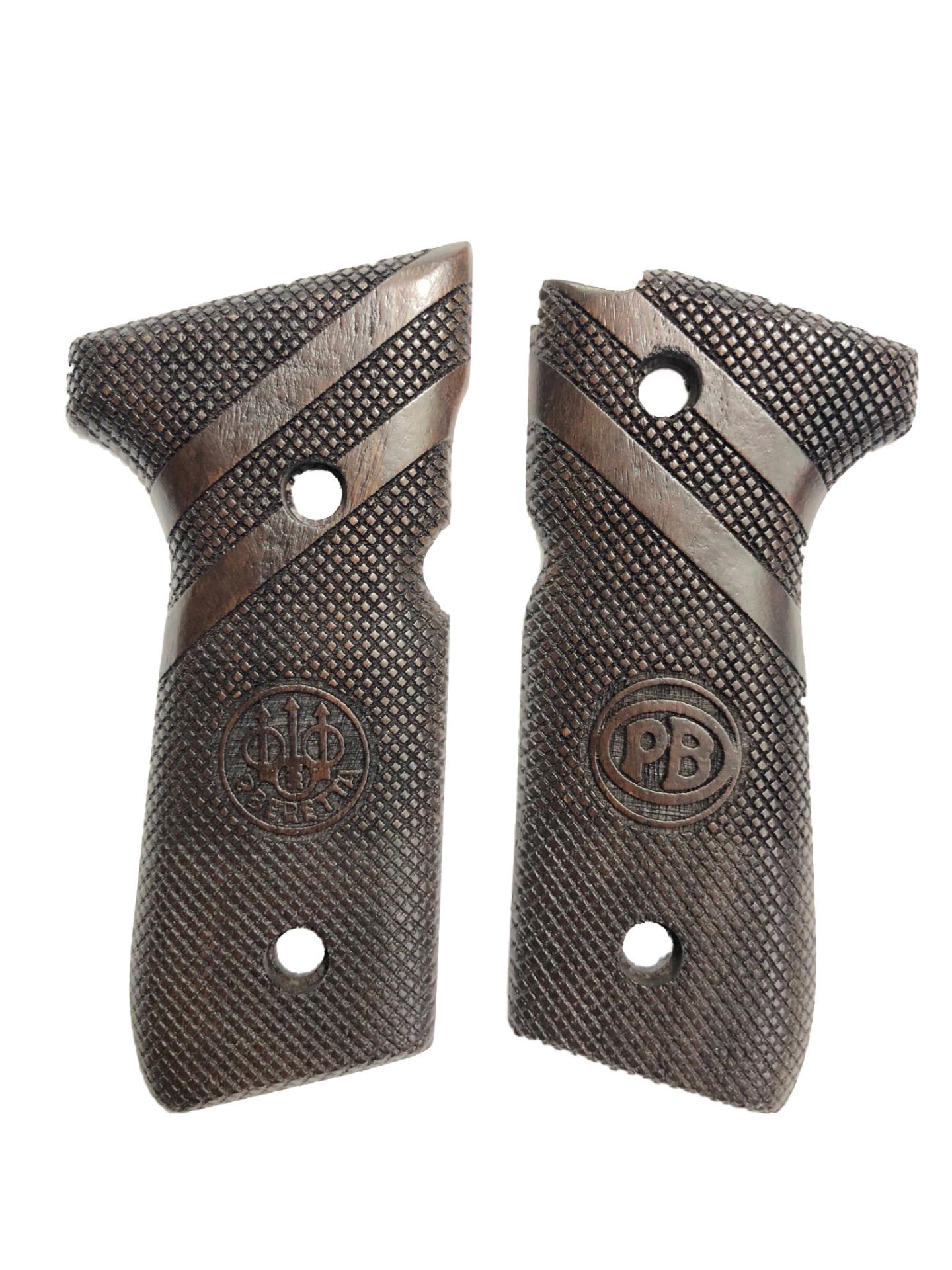Beretta F92 Uyumlu Özel Seri Lazer Kesim Ahşap Kabze Mod 5