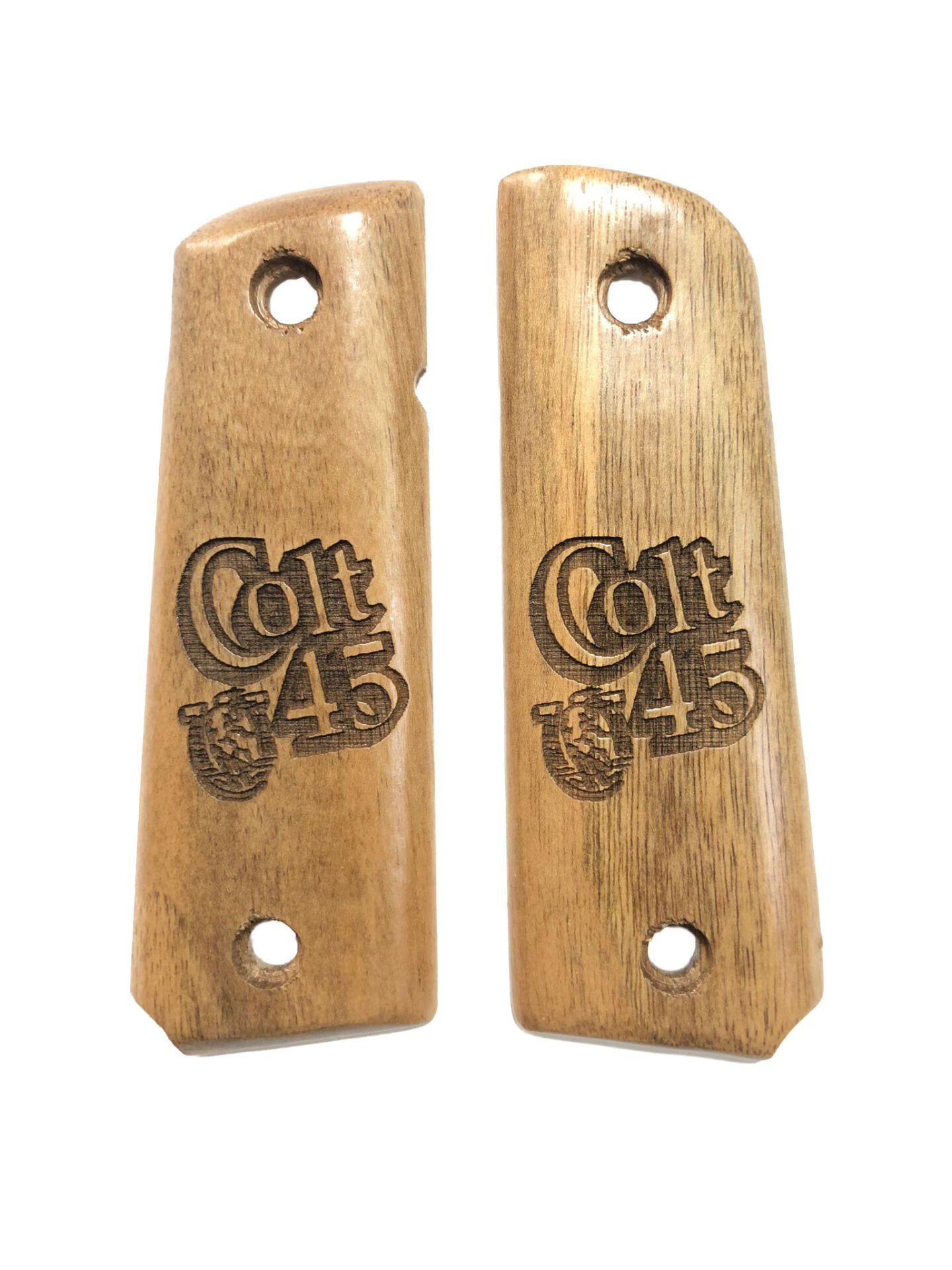 Colt 1911 Uyumlu Lazer Kesim Ahşap Kabze Mod9