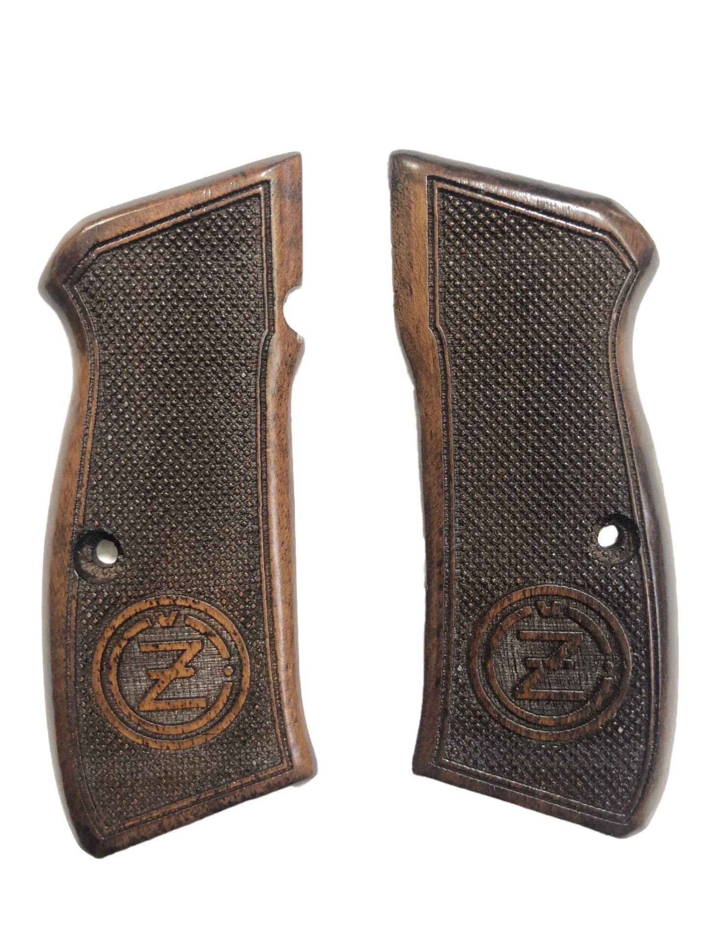 CZ75 Uyumlu Lazer Kesim Ahşap Kabze Mod5