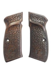 CZ75 Uyumlu Lazer Kesim Ahşap Kabze Mod7