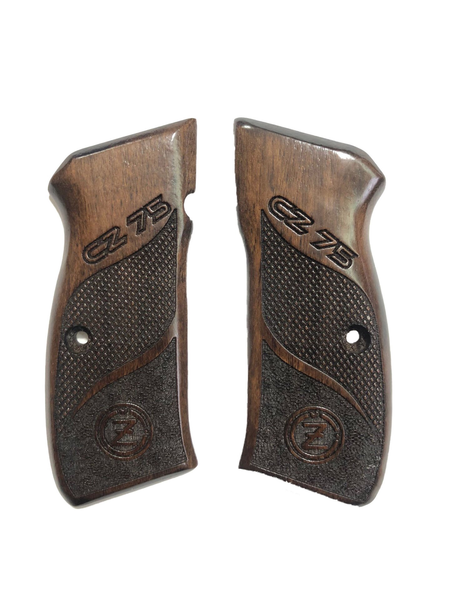 CZ75 Uyumlu Lazer Kesim Ahşap Kabze Mod2