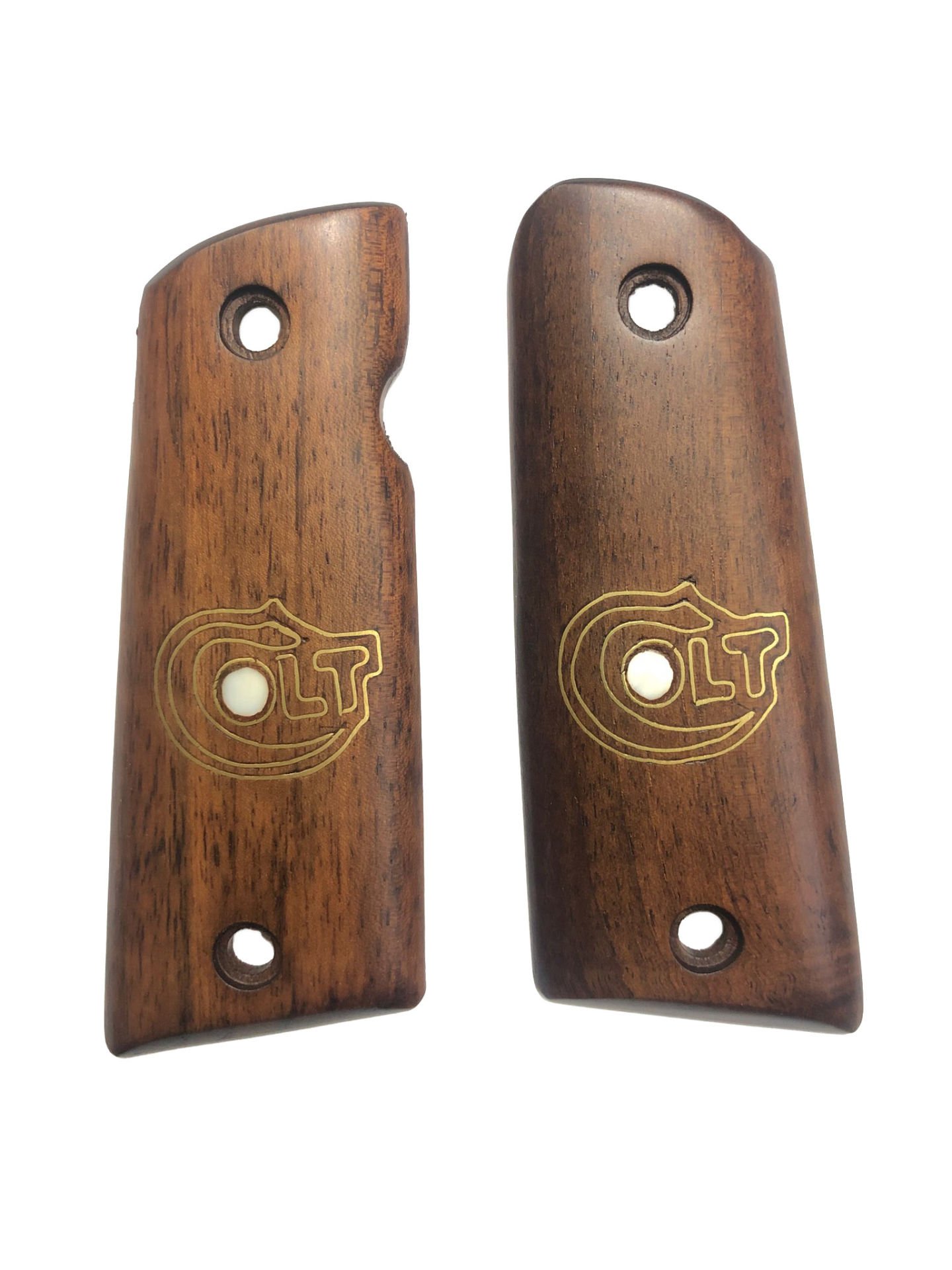 Colt 1911 Uyumlu Geniş Açılı Lazer Kesim Ahşap Kabze Mod8