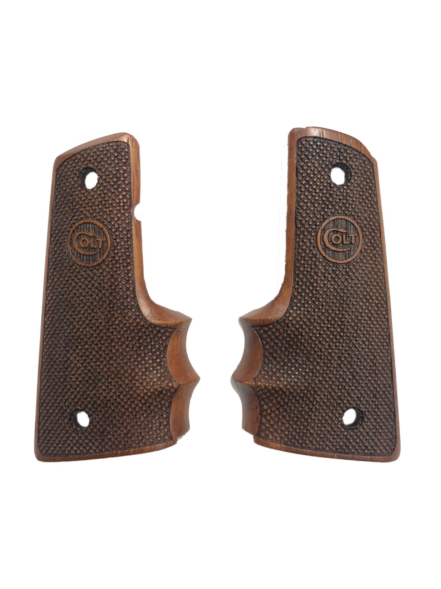Colt 1911 Uyumlu Parmak Geçmeli Lazer Kesim Ahşap Kabze Mod1