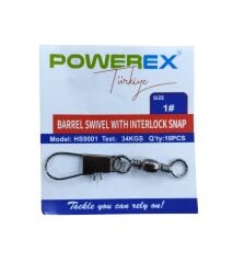 Powerex HS9001 1 No. Paketli Klipsli Fırdöndü 10lu Paket