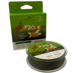 Powerex Pulse 4 örgü 150m. Dark Green 0.08mm/4.5 kg İp Misina
