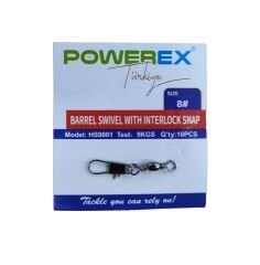 Powerex HS9001 8 No. Paketli Klipsli Fırdöndü 10lu Paket