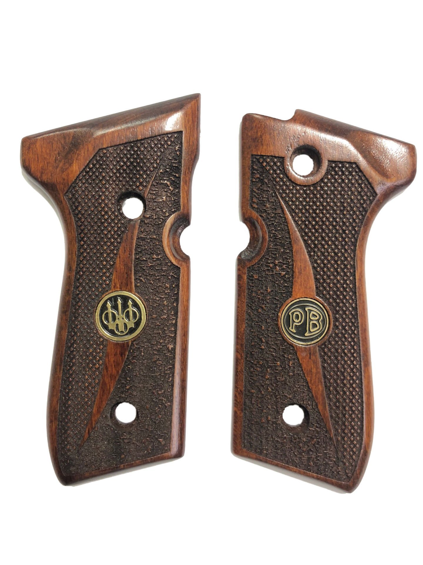 Beretta F92 Yavuz 16 Uyumlu Metal Lazer Kesim Açık Ahşap Kabze