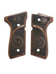 Beretta F92 Yavuz 16 Uyumlu Ayyıldız Osmanlı Tuğra ve Sancak Model Lazer Kesim Ahşap Kabze