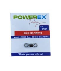 Powerex HS9005 1/0 No. Paketli Bilyeli İkili Fırdöndü 10lu Paket