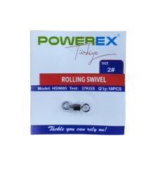 Powerex HS9005 2 No. Paketli Bilyeli İkili Fırdöndü 10lu Paket