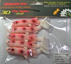 Powerex 3D 5565 8 cm. NW003 Silikon Sahte Yem 5li Paket