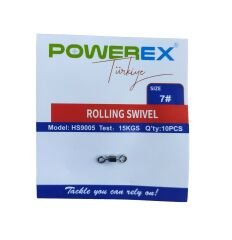 Powerex HS9005 7 No. Paketli Bilyeli İkili Fırdöndü 10lu Paket