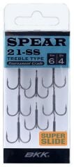 BKK Spear-21 SS Üçlü Olta İğnesi 6 no 8 li Paket