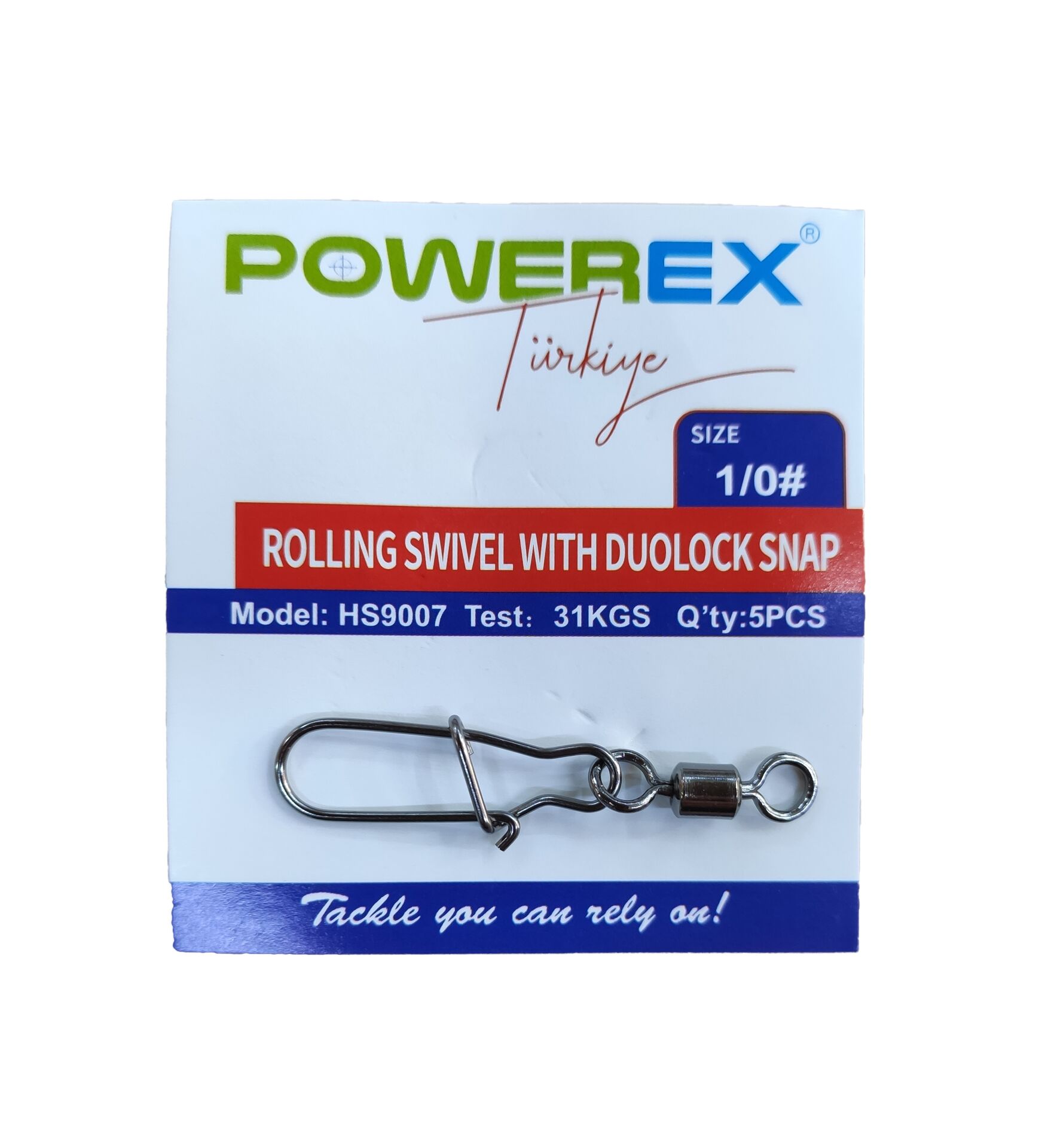 Powerex HS9007 1/0 No. Kilitli Klipsli Fırdöndü 5li Paket