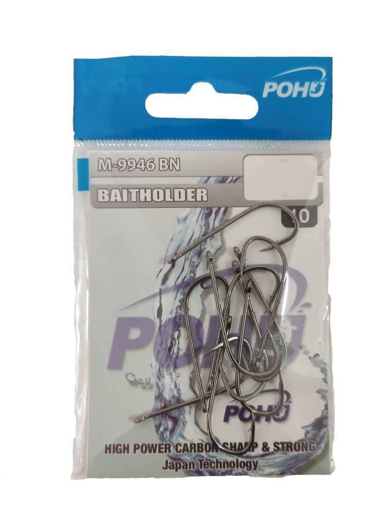 Pohu M-9946 BN Baitholder 1/0 No Delikli Çift Tırnaklı İğne 10'lu Paket
