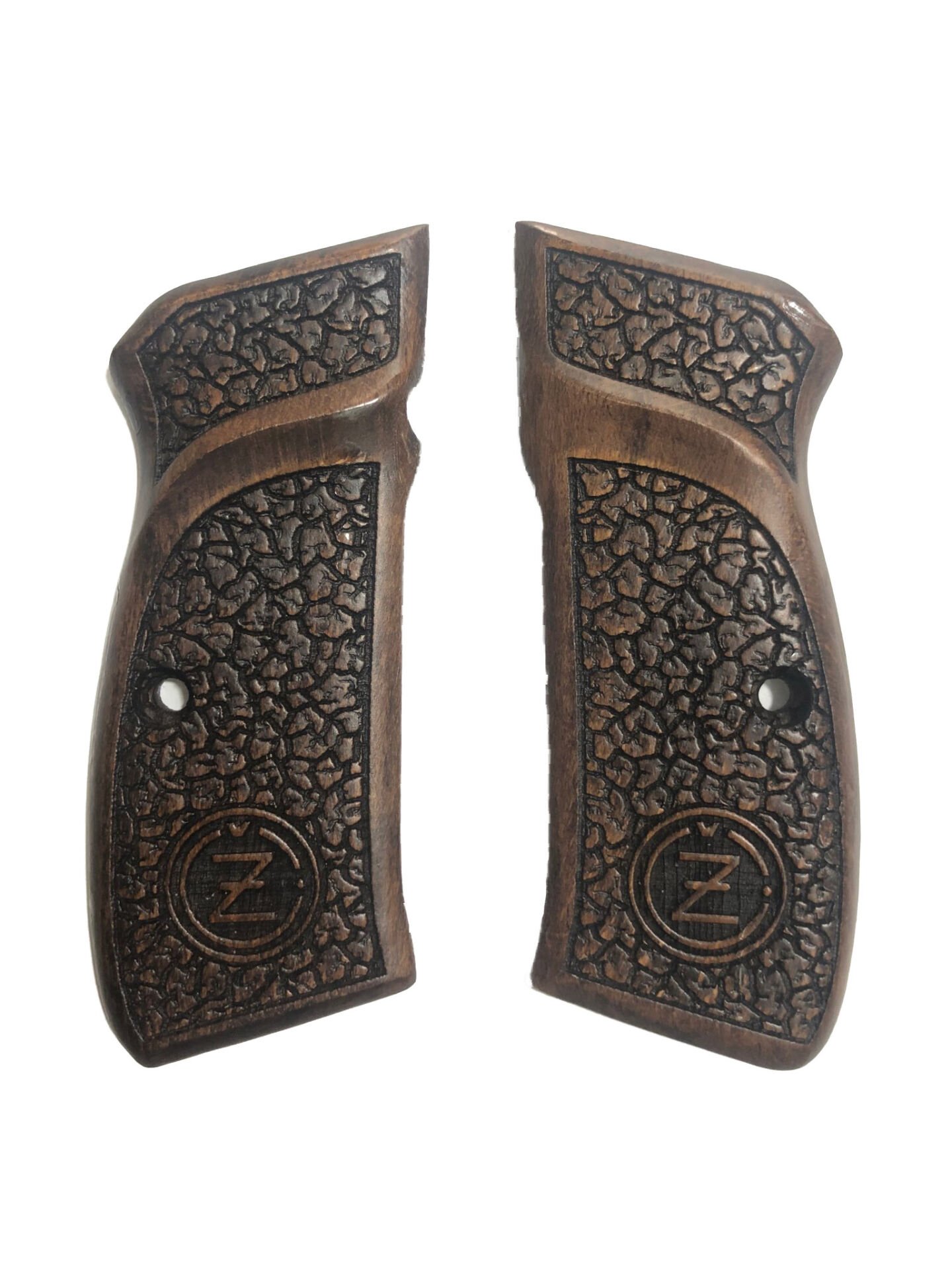 CZ75 Uyumlu Model Lazer Kesim Ahşap Kabze