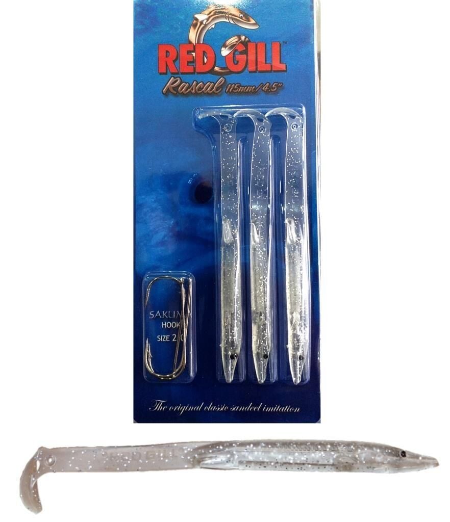 Red Gill Rascal 115mm Ice Fleck Silikon Yem