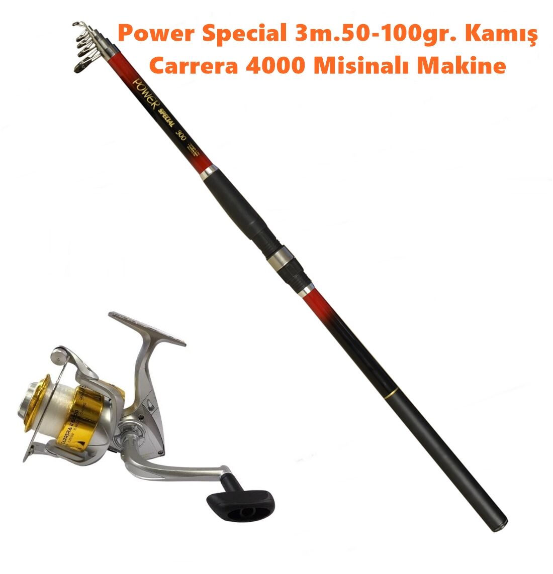 Powerex Power Special 3.00m.  50-100gr.Kamış- Carrera 4000 Gold Kamış Makine Olta Seti