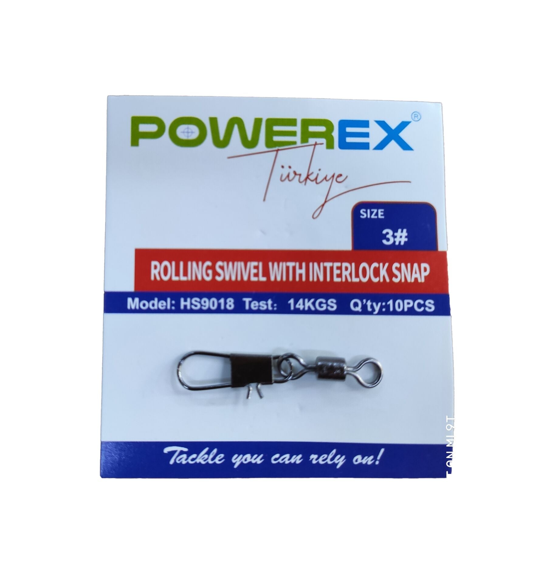 Powerex HS9018 3 No. Klipsli Bilyeli Fırdöndü 10lu Paket