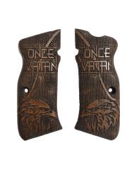 Sarsılmaz Mega Kılınç Uyumlu Önce Vatan Kartal Model Koyu Lazer Kesim Ahşap Kabze