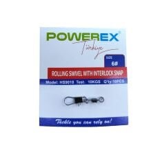 Powerex HS9018 6 No. Klipsli Bilyeli Fırdöndü 10lu Paket