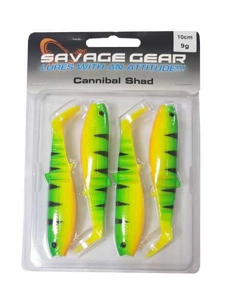Savage Gear Cannibal 10 cm 9 gr 4 Adet Suni Yem Fire Tiger