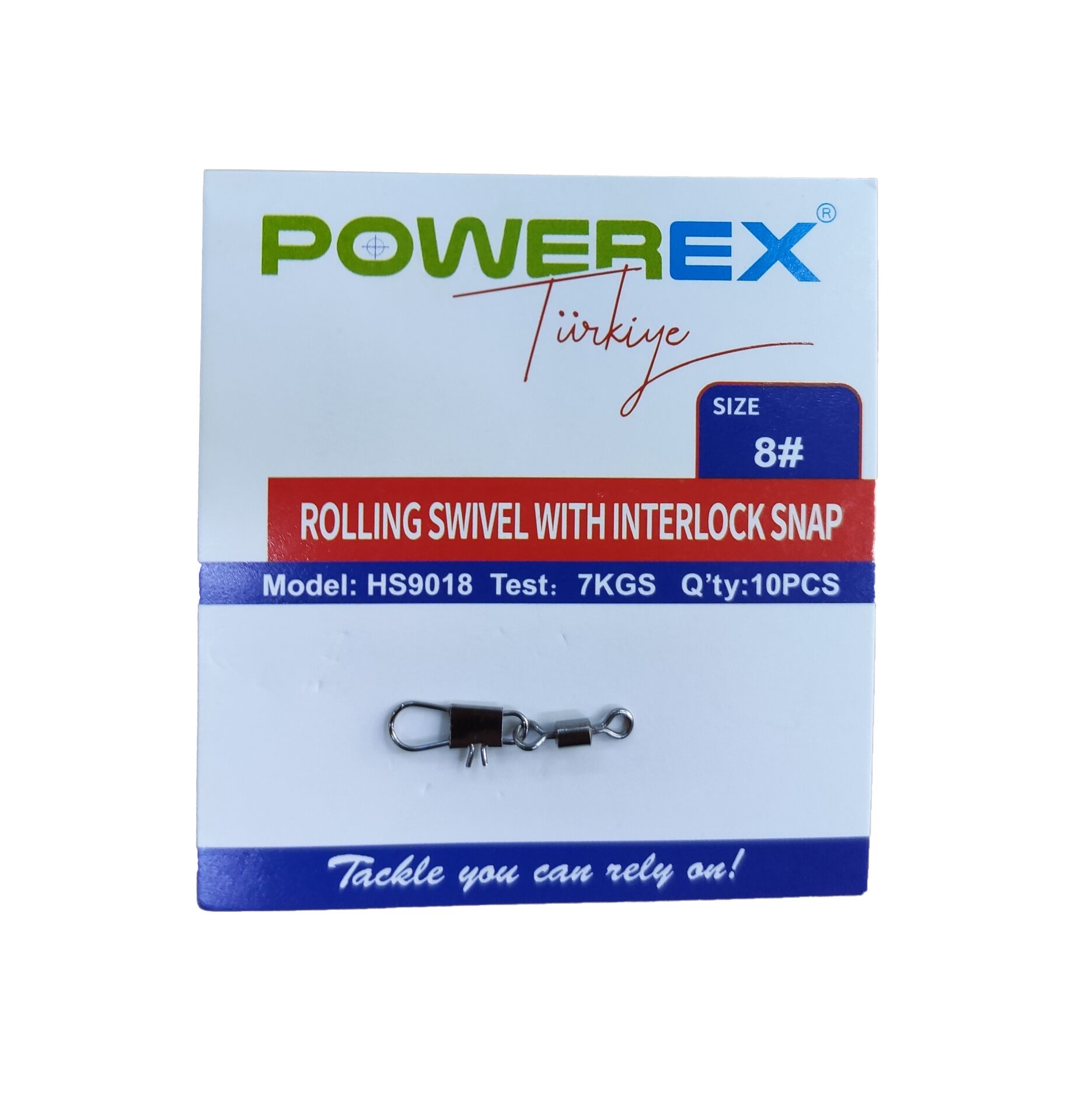 Powerex HS9018 8 No. Klipsli Bilyeli Fırdöndü 10lu Paket