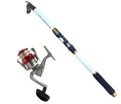 Powerex Carrera 3,6m. 75-150gr Kamış  - Carrera 6000 Kırmızı Kamış Makine Olta Seti