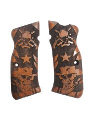 Sarsılmaz Mega Kılınç Uyumlu Kurukafa Kovboy Model Lazer Kesim Ahşap Kabze