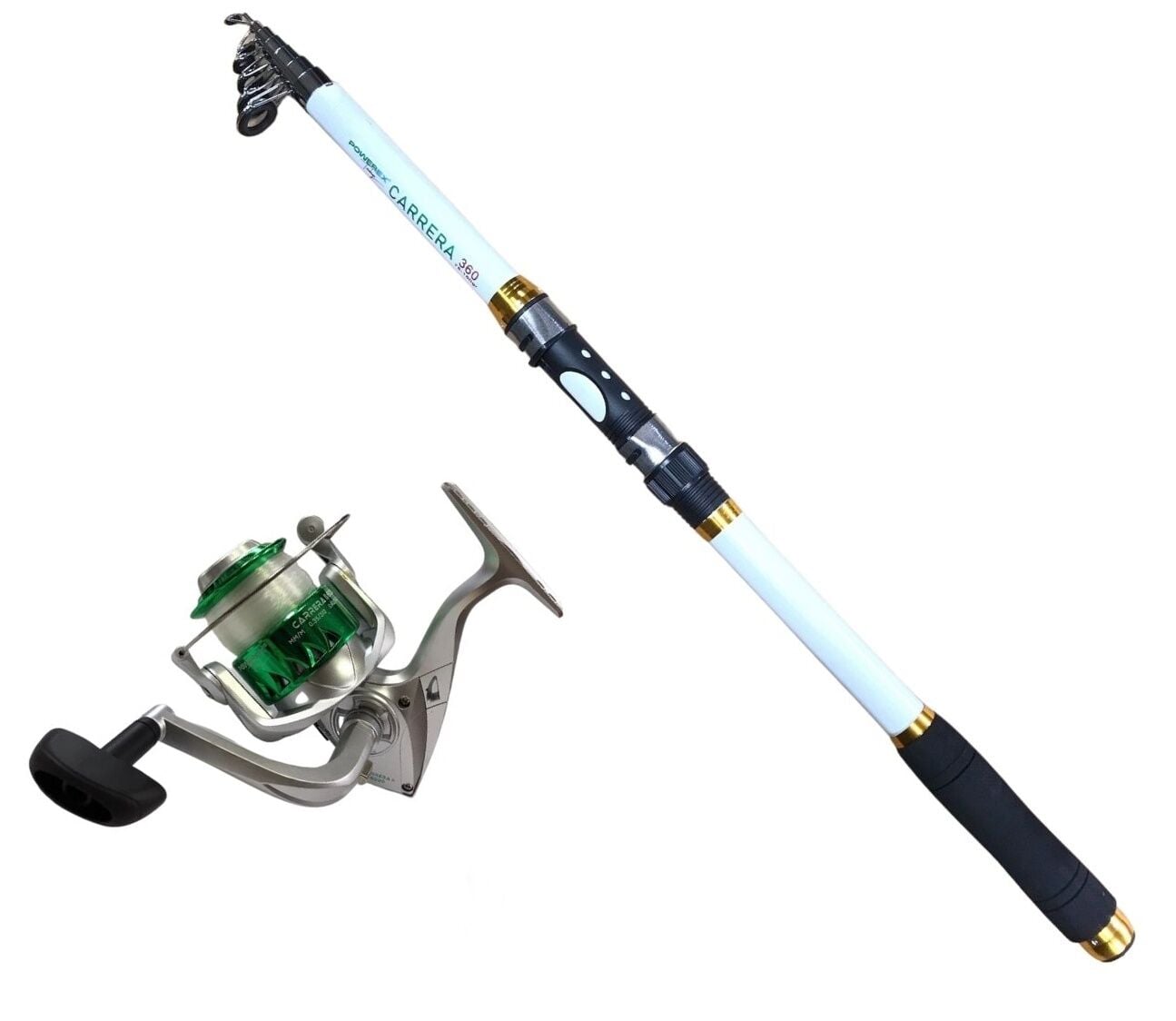 Powerex Carrera 3,6m. 75-150gr Kamış  - Carrera 6000 Kırmızı Kamış Makine Olta Seti