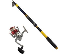 Powerex Highline 3,6m. 75-150gr Kamış  - Carrera 6000 Kırmızı Kamış Makine Olta Seti