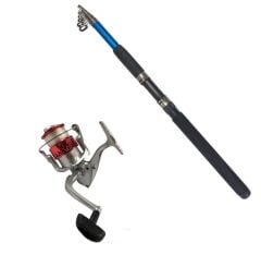 Blue Coastal 360cm 60-120gr Kamış  - Carrera 6000 Kırmızı Kamış Makine Olta Seti
