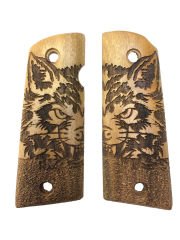 Colt 1911 Uyumlu Kaplan Model Lazer Kesim Ahşap Kabze