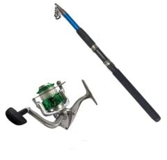 Blue Coastal 360cm 60-120gr Kamış  - Carrera 6000 Yeşil Kamış Makine Olta Seti