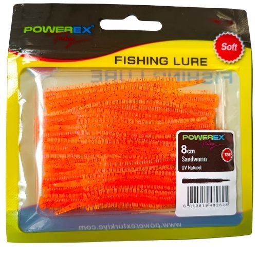 Powerex Karides Kokulu Sandworm 8cm UV Naturel LRF Silikonu