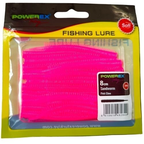 Powerex Karides Kokulu Sandworm 8cm Pink Glow LRF Silikonu