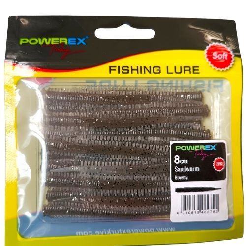 Powerex Karides Kokulu Sandworm 8cm Browny LRF Silikonu