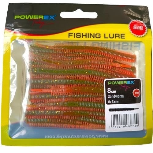 Powerex Karides Kokulu Sandworm 8cm UV Camo LRF Silikonu