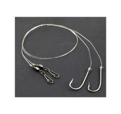 Mustad Double Arm 2no.iğne, 0,40mm. Lider Takımı