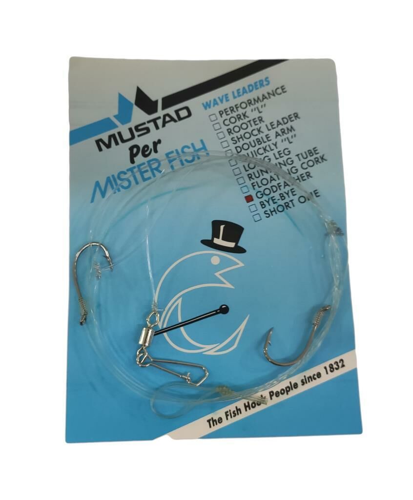Mustad Floating Cork 5/0 no.iğne, 45 lbs Lider Takımı
