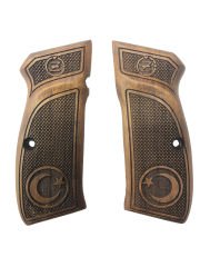 CZ75 Uyumlu Ayyıldız Lazer Kesim Ahşap Kabze