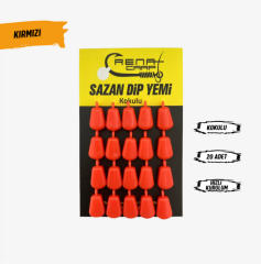 Renatcarp Kırmızı Kulplu Silikon Mısır Sazan Dip Yemi – Kokulu